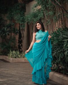 Avantika Mishra Instagram - It was a beautiful bright day, and a sky so blue you could drown in it. 💙 Wearing @knotweddinghouse Jewellery @arikatelier Shot by @ms_fotography_official
