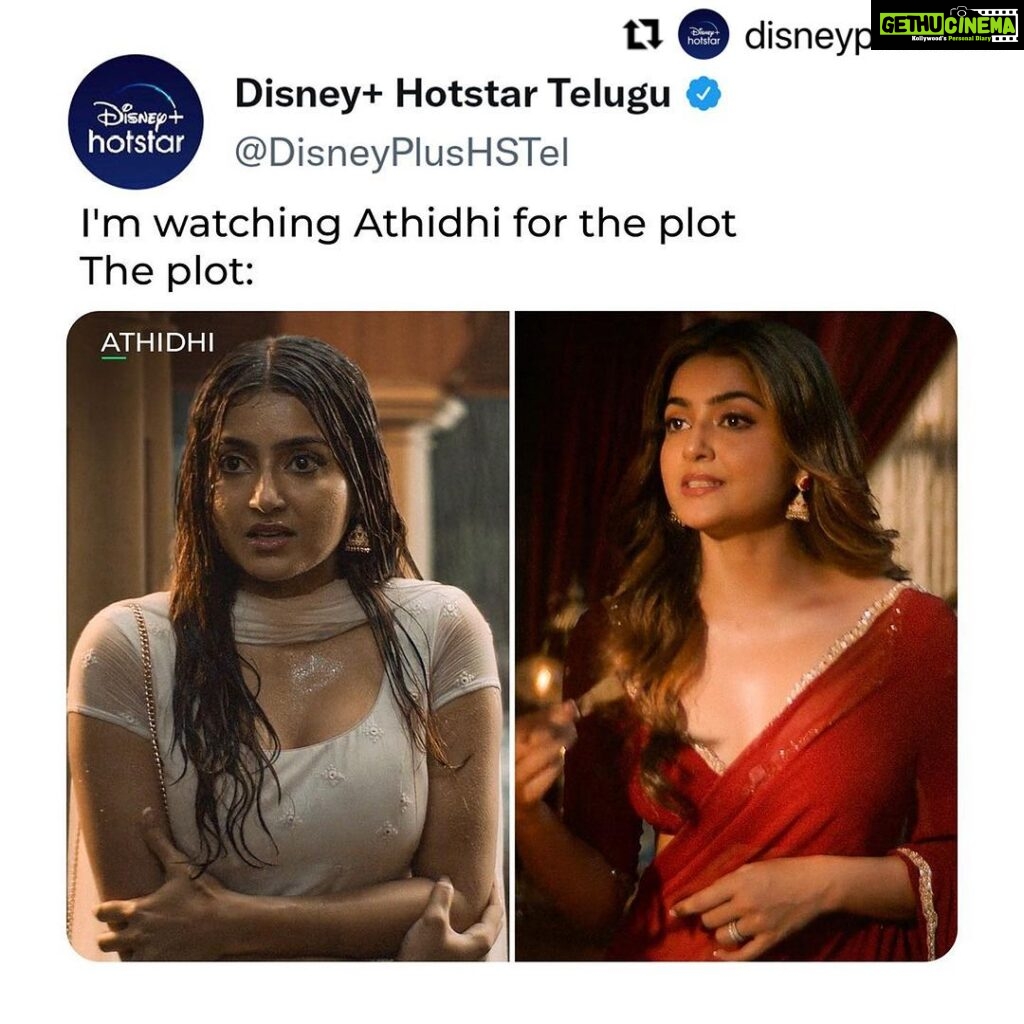 Avantika Mishra Instagram - Shukriya💋🫶🏻 #Repost @disneyplushstel with @use.repost ・・・ Definition of SLAYING! ✨ #AthidhiOnHotstar streaming now, only on #DisneyPlusHotstar.
