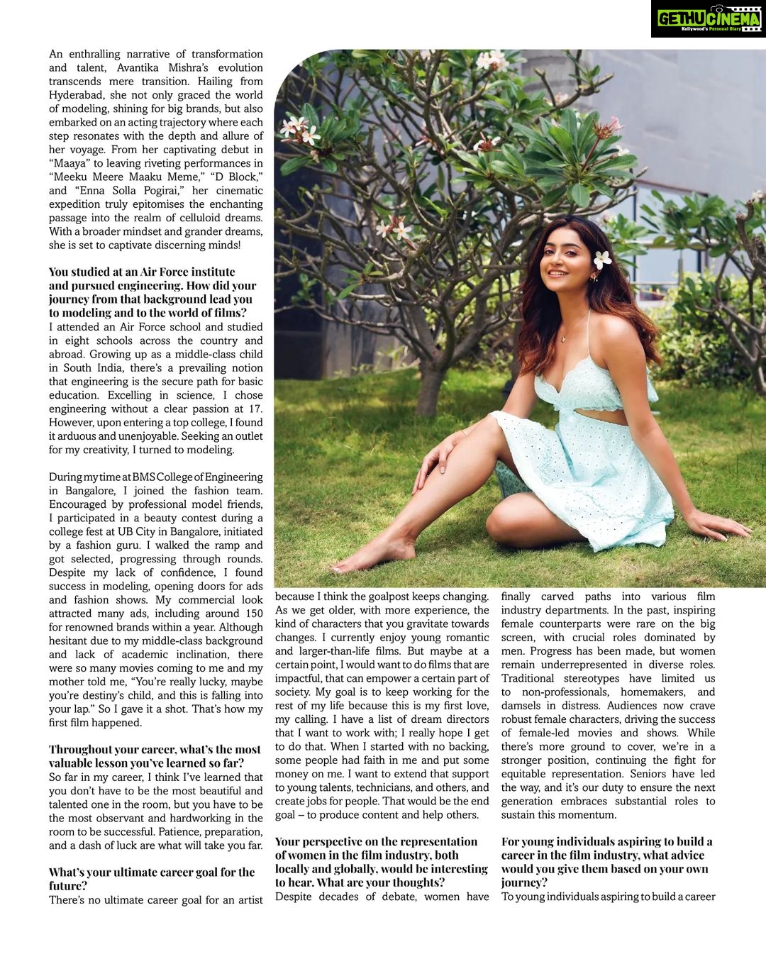 Avantika Mishra Instagram - Avantika Mishra, hailing from Bengaluru, graced both the world of modeling and acting with finesse. From her captivating debut in 'Maaya' to riveting performances in 'Meeku Meere Maaku Meme,' 'D Block,' and 'Enna Solla Pogirai,' her cinematic journey is enchanting. With broader horizons and grander dreams, she's here to captivate discerning minds. Catch her exclusive interview in the September issue of Provoke Lifestyle Magazine! #avanthikamishra #magazine #provokelifestyle #provokelifestyle