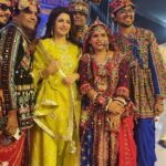 Bhagyashree Instagram – Navratri ki dhoom !!

Touring all over the country and having the experience of a lifetime seeing the beautiful way navratri is celebrated all over India. I even danced to the heart thumping current favourite #vithala song in #hyderabad 

#incredibleindia
#navratri #festivalsofindia #dance #festivewear #festivevibes 
Stylist – @roshni0819 
Outfit – @leela_by_a x @offbeatmediain