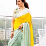 Bhagyashree Instagram - Shine bright ! There can be nothing more empowering than being yourself. #sarilove #shinebright #style #saree #glow #shinelikeadiamond #beyourownkindofbeautiful #bethewomanyouwanttobe Stylist - @roshni0819 Outfit - @ishaguptatayal x @connectedforfashion Photographer @pinkiemakhijani