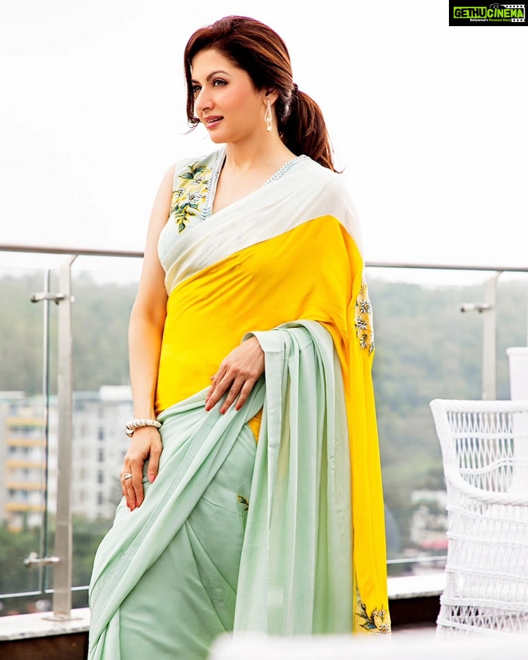 Bhagyashree Instagram - Shine bright ! There can be nothing more empowering than being yourself. #sarilove #shinebright #style #saree #glow #shinelikeadiamond #beyourownkindofbeautiful #bethewomanyouwanttobe Stylist - @roshni0819 Outfit - @ishaguptatayal x @connectedforfashion Photographer @pinkiemakhijani