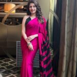 Bhagyashree Instagram – Fuchsia:  Never doubt the power of pink !!

#pink #shockingpink #sarilove #style #lovethecolor 
Stylist – @roshni0819
Outfit – @swtantraofficial X  @entertainmenttleo9