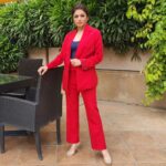 Bhagyashree Instagram – The power of Red !

Colors set the stage, uplift your mood and attract energies.
Make sure you pick the right one.

Makeup- @elvismakeupartist Hair- @farahkadkotra_hairmakeup 
Stylist- @roshni0819
Outfit – @shop.bythebay 
Jewellery – @anaqajewels
Footwear – @pabishfootwears
Location- @radissonblu
#red #photoshoot #powerdressing
