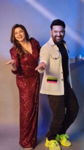 Bhagyashree Instagram - Dil Deewana...... had a riot shooting for this one. #kapilsharmashow #bts #funshoot #kapilsharma #memories #mpk
