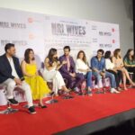 Bhagyashree Instagram - The greatest happiness.. when your daughter comes to support n encourage you. Thank you sweetheart❤️🥰 @avantikadassani At the trailer launch of #Nriwives at @pvrjuhu with the team. #film #filmposter #trailer #trailerlaunch
