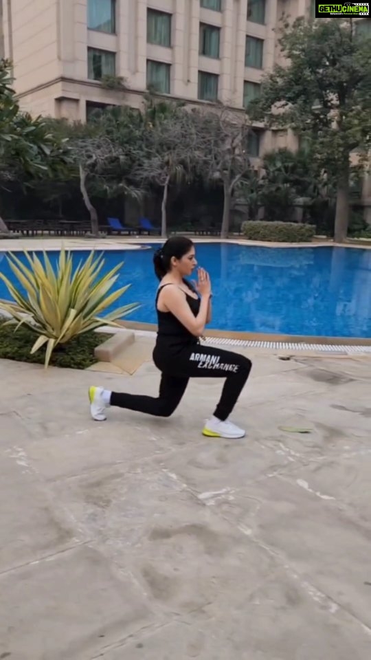 Bhagyashree Instagram - #tuesdaytipswithb If legworkout is something you find boring, this is one exercise that works on your #glutes #quads #hamstrings #calfmuscles #ankles together. It improves your #balance, #stability and #strength. Try this and feel your legs getting stronger and leaner. #functionaltraining #workout #workoutmotivation #coreworkout #exercise #corestrength #legworkout #workoutmotivation #fitnessmotivation #bestrong #fitness #domorebemore #exercise #muscles #health #flexibility #mobility #strengthtraining