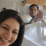 Bhagyashree Instagram - Hospital repeat! Major surgery of the right shoulder that took close to 4.5 hours. Fractures heal, tears have to be sutured, refracted tendons need to be clamped...it is important to go to the right doctor at the right time. We were told that he would be fine in one day.. and we didnt believe it could be possible.. but thanks to the medical facilities and post-op care of Dr.Gautam Tawari and his team from @nanavatihospital hubby's surgery went well.. and now in recuperation. The reason for sharing this is for people to understand that even in a surgery this big, recovery can be smooth n fast. #shouldersurgery #surgery #operation #hospital #doctor #healyourbody Nanavati Max Super Speciality Hospital