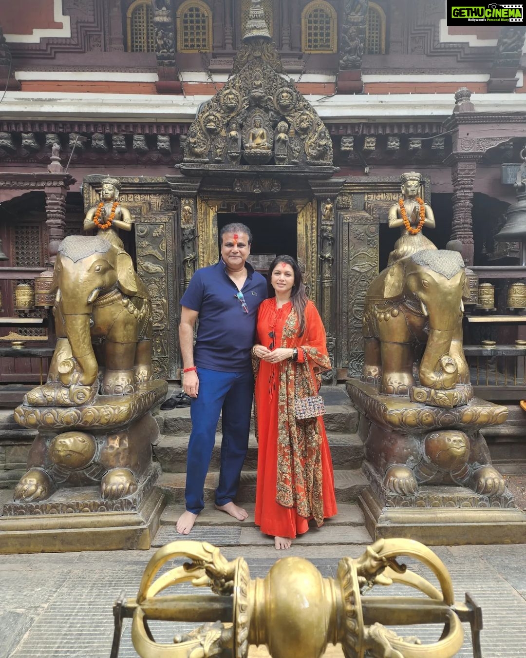 Bhagyashree Instagram - Nepal ! A destination less travelled. What an amazing time we had discovering various heritage sites, historical monuments. Seeking blessings at the pashupatinath temple as well as the ones at Patan. To imagine that they have restored all of this after the 7.7 magnitude earthquake of 2015 that devasted most of the Patan Durbar Square. #traveldiaries #nepal #kathmandu #patan #patandarbarsquare #holiday #temple #pashupatinath #destination #travel #nepaltourism #nepalao #holidaydestination @himallay27