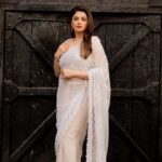 Bhagyashree Instagram - Silver linings ! Saree: @chaashni.couture Jewellery: @azotiique Stylist: @stylebysaachivj Team: @styledbynikinagda @sanzimehta777 Photographer: @anujjoshiproductions #saree #sari #shinebright #bebeautiful #sareelove #lovethelook #dressedup #shimmernshime #beyourownkindofbeautiful