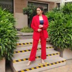 Bhagyashree Instagram – The power of Red !

Colors set the stage, uplift your mood and attract energies.
Make sure you pick the right one.

Makeup- @elvismakeupartist Hair- @farahkadkotra_hairmakeup 
Stylist- @roshni0819
Outfit – @shop.bythebay 
Jewellery – @anaqajewels
Footwear – @pabishfootwears
Location- @radissonblu
#red #photoshoot #powerdressing