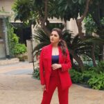 Bhagyashree Instagram – The power of Red !

Colors set the stage, uplift your mood and attract energies.
Make sure you pick the right one.

Makeup- @elvismakeupartist Hair- @farahkadkotra_hairmakeup 
Stylist- @roshni0819
Outfit – @shop.bythebay 
Jewellery – @anaqajewels
Footwear – @pabishfootwears
Location- @radissonblu
#red #photoshoot #powerdressing