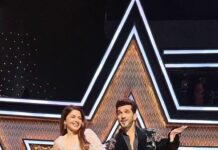 Bhagyashree Instagram - Music makes us dance ! No matter where we are or what we are doing 🤪 What fun meeting you on set again Arjun! Reminiscing #smartjodi Missed @himallay27 and @nehabijlani #bts #shootmode #funonset #dancereels