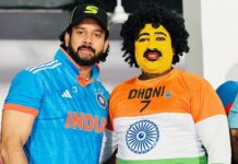 Bharath Instagram - About yesterday !! Thala Dhoni Saravanan !! @cricsuperfan .. #superfan #thala #dhoni #asiacup2023 Pallekele International Cricket Stadium