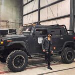 Bharath Instagram – Hummer-inggggg 🖤  #throwback #black #canadiandiaries #instagram