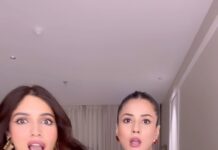 Bhumi Pednekar Instagram - Haaaaaanjiiiii? Mazaa Aaya ;) Jisne nahi dekha please jaake gaana dekh lo #ThankYouForComing6thOct #BhumiPednekar #shehnaazgill
