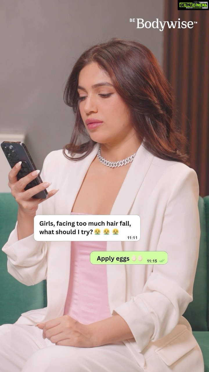 Bhumi Pednekar Instagram - When it comes to hair loss, trust the experts at @be.bodywise. Diagnose your root cause and get a personalized solution on their app now! . . . #BhumiXBeBodywise #BeBodywise #BhumiPednekar
