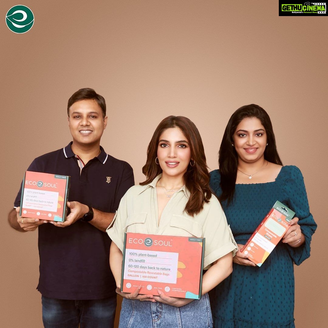 Bhumi Pednekar Instagram - Welcoming Actor and Climate Warrior @bhumipednekar to the EcoSoul Family 💚 As a Brand Ambassador and Investor, Bhumi will foster EcoSoul's mission of accelerating the world's transition to a sustainable way of living - so that taking care of the Earth is no longer a choice, but a lifestyle. We can't wait to unfold this journey with you. #BhumiPednekar #ClimateWarrior #Sustainable #EcoSoulIndia #EarthSaysThanks #freedomfromplastic