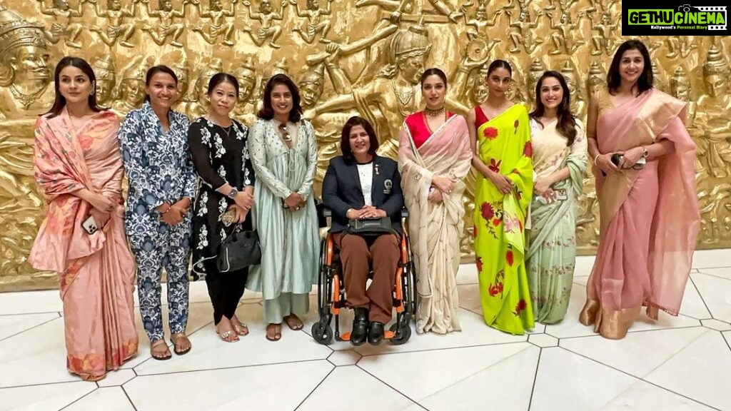 Bhumi Pednekar Instagram - We are deeply honored to be invited to visit the New Parliament. As a team of women, we are proud to see our country making progressive changes towards the betterment of the nation. The Women Reservation Bill: Nari Shakti Vandan Adhiniyam is a momentous step towards empowerment and upliftment. It paves a great path for Indian women of all backgrounds to take charge and lead us into a brighter future. #NaariShakti #NewParliamentBuilding #WomenReservation #WomenReservationBill @bhumipednekar @shehnaazgill @dollysingh @kushakapila @shibani_bedi @anilskapoor @shobha9168 @ektarkapoor @rheakapoor @karanboolani @ranirampal4 @mcmary.kom @deepa_paralympian @mithaliraj @anjubgeorge @official.anuragthakur