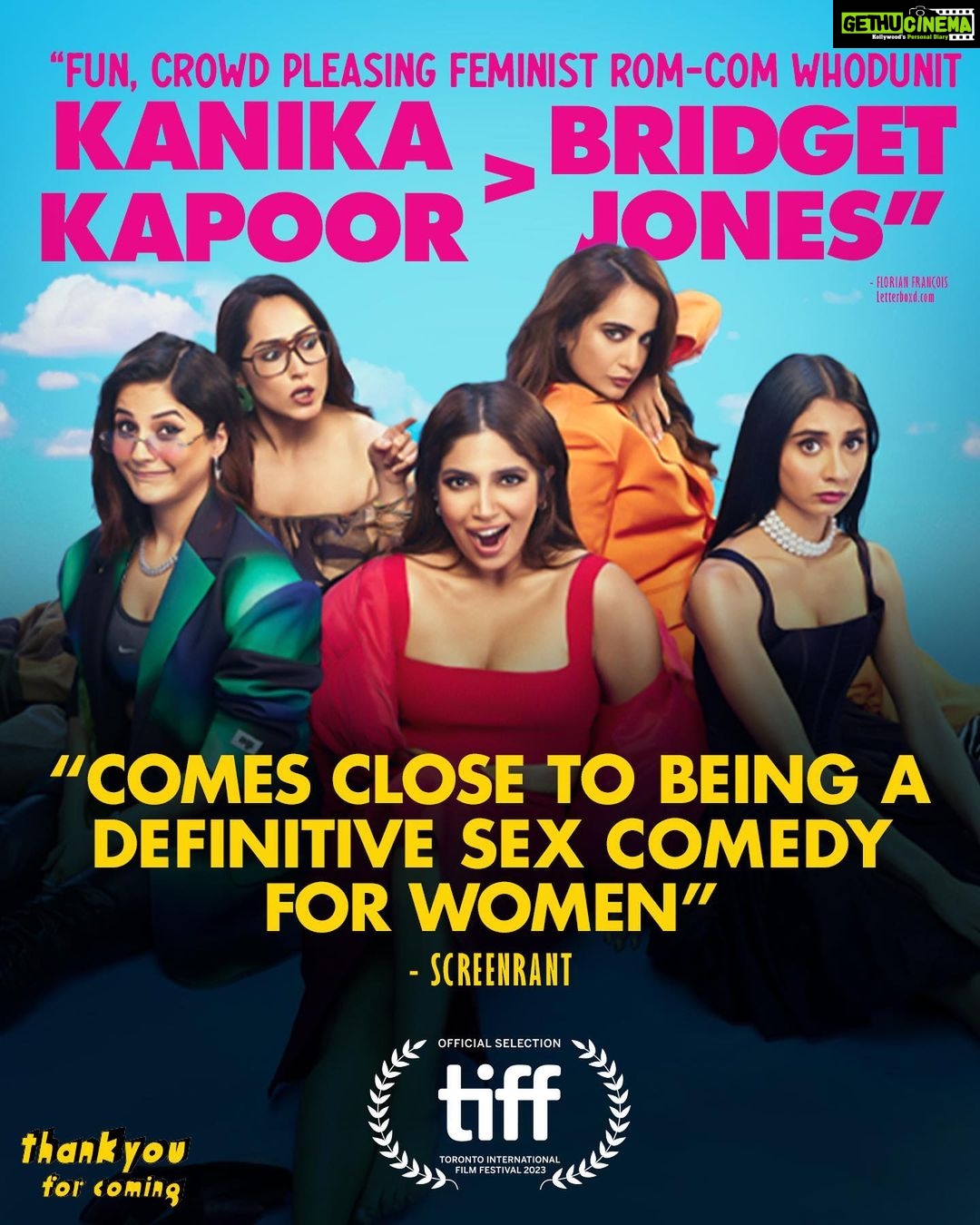 Bhumi Pednekar Instagram - Truly Thank You For Coming Toronto!! 🙏🏻The New Era of #ChickFlick is here. See you in Cinemas on 6th October 2023. #ThankYouForComing #ComebackOfTheChickFlick #DontForgetToCome #ThankYouForComingAtTIFF @shehnaazgill @dollysingh @kushakapila @shibani_bedi #PradhumanSinghMall @natasharastogi @Gautmik @sushantdivgikr @salonidaini_ @dollyahluwalia @kkundrra @tejaswidevchaudhary @anilskapoor @shobha9168 @ektarkapoor @rheakapoor @karanboolani @radsanand @prashastisingh @udayanbhat @gaurisathe @jpaarth @balajimotionpictures @akfcnetwork