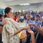Bhumika Chawla Instagram - Birthday celebration — truly special with the children of Ashray Akruti - school for the heraing Impaired . With Gods grace gave a few hearing aids and cut the cake there — it made my day special . I usually refrain from sharing all this but if those of you who follow me would also like to join in making a difference then pls do so . Every little thing we do makes us more happy and brings happiness in their lives :) When god blesses us and helps us bring a smile on someone’s face - it makes us truly happy 🙏 The real birthday celebration that made me truly happy