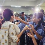 Bhumika Chawla Instagram - Birthday celebration — truly special with the children of Ashray Akruti - school for the heraing Impaired . With Gods grace gave a few hearing aids and cut the cake there — it made my day special . I usually refrain from sharing all this but if those of you who follow me would also like to join in making a difference then pls do so . Every little thing we do makes us more happy and brings happiness in their lives :) When god blesses us and helps us bring a smile on someone’s face - it makes us truly happy 🙏 The real birthday celebration that made me truly happy