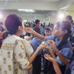 Bhumika Chawla Instagram – Birthday celebration — truly special with the children of Ashray Akruti – school for the heraing Impaired . 
With Gods grace  gave  a few hearing  aids and cut the cake there — it made my day special . I usually refrain from sharing all this but if those of you who follow me would also like to join in making a difference then pls do so . Every little thing we do makes us more happy and brings happiness in their lives :) 

When god blesses us and helps us bring a smile on someone’s face – it makes us truly happy 🙏 

The real birthday celebration that made me truly happy