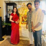 Chahatt Khanna Instagram - Ganu Bhaiya’s 2nd year with us ♥️ @rohan_gandotra @amairakhanna15 #festive #ck #Ganpati #chahattkhanna #2023