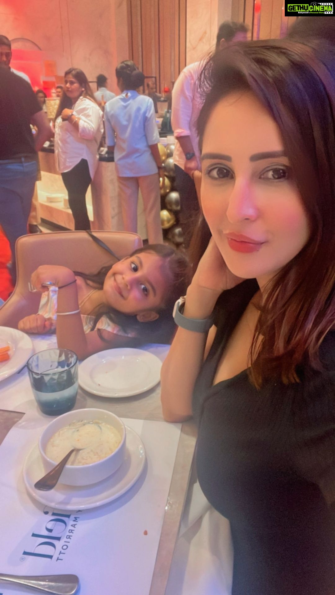 Chahatt Khanna Instagram - Some you & Me time 🩵🦋 @amairakhanna15 #babydoll #princess London, UK
