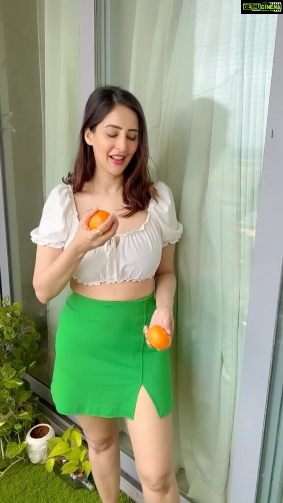 Chahatt Khanna Instagram - Taking a break to enjoy the benefits of mandarin ! These sweet and juicy fruits are packed with an array of essential nutrients and vitamins that are essential for a healthy lifestyle. Rich in Vitamin C, mandarin can help boost your immunity, support heart health, and even aid in weight loss. So, grab a few of these delicious and nutritious and take a moment to enjoy the many benefits they have to offer! @sweetc.india @bigshoteventco #mandarin #healthylifestyle #nutrition #vitaminc #immunity #hearthealth #weightloss #healthychoices #bigshotevntco. #sweetcindia India