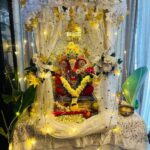 Chahatt Khanna Instagram - Ganu Bhaiya’s 2nd year with us ♥️ @rohan_gandotra @amairakhanna15 #festive #ck #Ganpati #chahattkhanna #2023