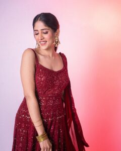 Chandini Chowdary Instagram - Paint the town red 💃🏻