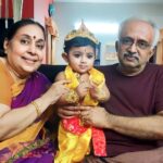 Chandra Lakshman Instagram - Wishing my heartbeats a very Happy Wedding Anniversary😘😘🎊 They celebrate this day with their most valuable gift from God-their lil Ambadi..❤️❤️ Appa and Amma..here's to many more years of love-togetherness-care and blessings..Love you.😘😘 @lakshmanmalathy @kumarlak @tosh.christy