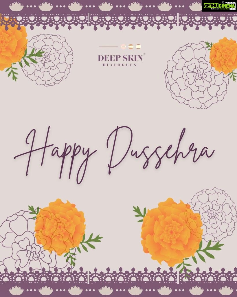 Chinmayi Instagram - Team Deep Skin Dialogues wishes you all a very happy and prosperous Dussehra!!! ❤️