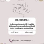 Chinmayi Instagram - Wedding season got you wondering how to get your glow on? Don’t worry, we got you covered! Our signature medi-facials that are customised to each individual’s skintype will have you glowing through the wedding season and beyond. To book your appointments, call or WhatsApp us on 📞 Chennai - +91 7358320111 📞 Hyderabad - +91 9150598889 #medifacial #customisedskincare #dermatology #dermatologist #curatedskincare #facial #facialtreatment Chennai, India