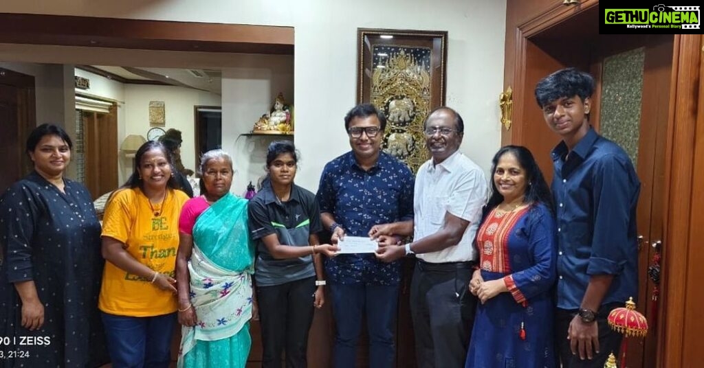 D. Imman Instagram - Thanks to Mr.Raja and Mrs.JayanthiRaja for sponsoring sportswoman Kavipriya to participate in state level competitions via D.Imman Charitable Trust! I’m sure Ms.Kavipriya will reach sky heights in her preferred career! My love and wishes to her Grandmother for raising her all these years! Praise God! @jrschennai @umaumas123