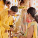 Dalljiet Kaur Instagram – Meri mama ki shaadi … best day of my life… haldi ka rang aur gehra hua kyunki maine lagayi mama ko haldi 🌼 Nairobi