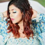 Debina Bonnerjee Instagram - Glam it up 🩵✨ . . Outfitby: @seasonsmumbai Styledby: @stylebysugandhasood @teamsugandhasood Assistedby: @styleitupwithmicheala Jew: @rimayu07 📸: @sk_.click . . #ganpatibappamorya