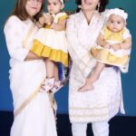 Debina Bonnerjee Instagram - माँ।। . #youarestrongerthanyouthink #शक्ति #shubhobijoya . My white and gold suit @monkandmei