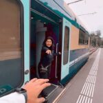 Debina Bonnerjee Instagram - Creating our own #ddlj moment.. I mean why not 🥰😇☺️☺️ . @myswitzerlandin @swisstravelsystem . #love #bollywood #srk #kajol #yrf #lovestory #gurmeetchoudhary #debinabonnerjee #shahrukhkhan #swiss #switzerland #travel #ineedswitzerland
