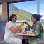 Debina Bonnerjee Instagram - The Golden pass panoramic express 🚝 @goldenpassexpress save this for your reference. Whenever you plan a trip to Switzerland, taking a trip with this panoramic express is an experience worth in your kitty. We took this golden pass express from Interlaken to Montreux. If you hold a Swiss travel pass, you can hop onto this train, … but they see it’s better if you reserve a seat . Reserve a seat is for 20 chf per person … which we did , but you can always take a chance as most of the seats are empty. . . @myswitzerlandin #ineedswitzerland #interlaken #montreux #swiss #switzerland