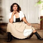 Debina Bonnerjee Instagram - 🖤🤎🤍 . Black and White Outfit - @calvinklein Pleated skirt - @tommyhilfiger Bag - @dior Shoes - @versace Fashion Directed by: @thebongmunda 📸 : @sk_.click Managed by : @jeevitaoberoi . . #fashion #lifestyle #debina #debinabonnerjee #debinadecodes