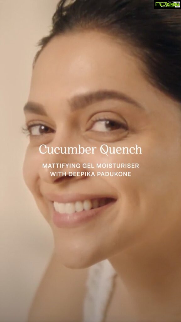 Deepika Padukone Instagram - Introducing Cucumber Quench, a lightweight gel moisturiser for normal to oily skin. Cucumber helps enhance the skin’s smoothness while Xylitol helps improve the functioning of your skin’s barrier. Discover it exclusively on 82e.com. #82e #CucumberQuench #NewLaunch #Skincare #Selfcare