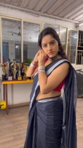 Deepika Singh Instagram - 🤪🙈🙈 . . #reelsvideo #saree #deepikasingh