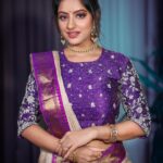 Deepika Singh Instagram - Wrapped in the soft embrace of silk. #photography @sk_.click #makeup @makeupbynainaa Outfit @yaksideepthireddy Accessories @shoppaksha Styled by @stylingbyvictor @sohail__mughal___ Assisted by @styleby_antara #managedby @lacelebrite05 #saree #navratri #festivalvibes #deepikasingh