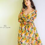Deepthi Sunaina Instagram - 💛 #deepthisunaina . . . . . 👗: @navya.marouthu 📸: @rollingcaptures Hair: @vicky_hairstylist_official