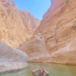 Delna Davis Instagram - Being scared and doing it anyway. ✨ #travel #wadishab Wadi Shab Oman