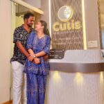 Devoleena Bhattacharjee Instagram - And we are at our favourite place @cutis.in ❤️ My Outfit: @kramifashion Brand PR: @styling.your.soul x @socialpinnaclepr #skincareroutine #couplegoals #husbandandwife #shaleena Mumbai - मुंबई