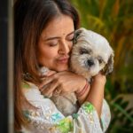 Devoleena Bhattacharjee Instagram - ❤️🧿🐶 #petparent #devoleena #angelofmylife Mumbai - मुंबई