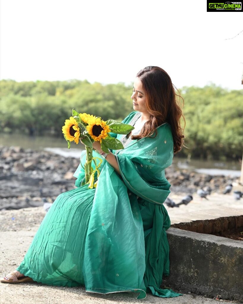 Devoleena Bhattacharjee Instagram - Let your soul glow 🥰🧿🦋 Outfit: @shubhayu2524 Styling: @styling.your.soul Makeup & Hair - @makeup_by__shraddha Clicked by @fashion_btphotography #blessedlife #onlypositivevibes Mumbai, Maharashtra